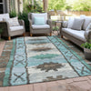 Piper Looms Chantille Tribal ACN1946 Brown Machine Washable Area Rug Outdoor Lifestyle Image Feature