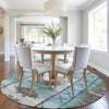 Piper Looms Chantille Tribal ACN1946 Brown Machine Washable Area Rug Round Lifestyle Image Feature