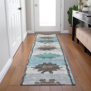 Piper Looms Chantille Tribal ACN1946 Brown Machine Washable Area Rug Runner Lifestyle Image Feature