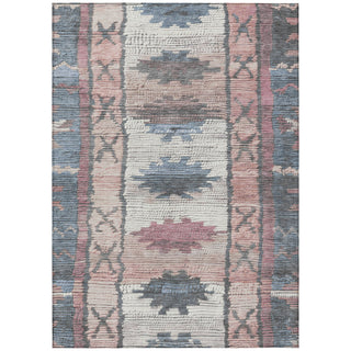 Piper Looms Chantille Tribal ACN1946 Denim Machine Washable Area Rug main image