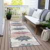 Piper Looms Chantille Tribal ACN1946 Denim Machine Washable Area Rug Runner Outdoor Lifestyle Image Feature