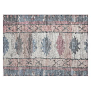 Piper Looms Chantille Tribal ACN1946 Denim Machine Washable Area Rug Scatter Main Image