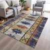 Piper Looms Chantille Tribal ACN1946 Gold Machine Washable Area Rug Lifestyle Image Feature