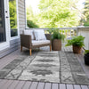 Piper Looms Chantille Tribal ACN1946 Gray Machine Washable Area Rug Outdoor Lifestyle Image Feature