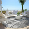 Piper Looms Chantille Tribal ACN1946 Gray Machine Washable Area Rug Round Outdoor Lifestyle Image Feature