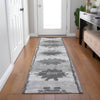 Piper Looms Chantille Tribal ACN1946 Gray Machine Washable Area Rug Runner Lifestyle Image Feature