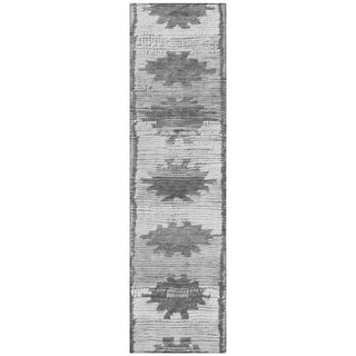 Piper Looms Chantille Tribal ACN1946 Gray Machine Washable Area Rug Runner Main Image