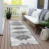 Piper Looms Chantille Tribal ACN1946 Gray Machine Washable Area Rug Runner Outdoor Lifestyle Image Feature