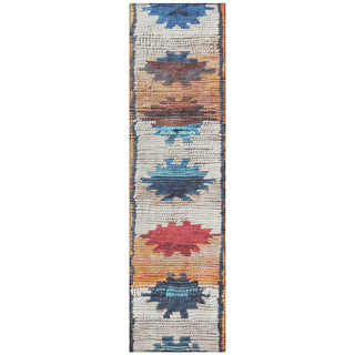 Piper Looms Chantille Tribal ACN1946 Navy Machine Washable Area Rug Runner Main Image