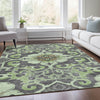Piper Looms Chantille Global ACN1947 Aloe Machine Washable Area Rug Lifestyle Image Feature