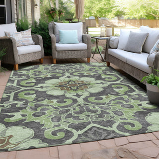 Piper Looms Chantille Global ACN1947 Aloe Machine Washable Area Rug Outdoor Lifestyle Image Feature