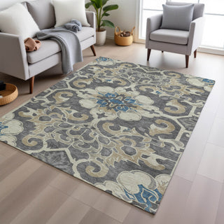 Piper Looms Chantille Global ACN1947 Beige Machine Washable Area Rug Lifestyle Image Feature