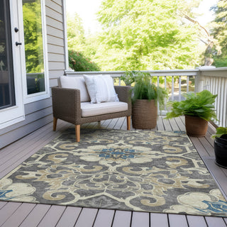 Piper Looms Chantille Global ACN1947 Beige Machine Washable Area Rug Outdoor Lifestyle Image Feature