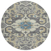 Piper Looms Chantille Global ACN1947 Beige Machine Washable Area Rug Round Main Image