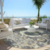 Piper Looms Chantille Global ACN1947 Beige Machine Washable Area Rug Round Outdoor Lifestyle Image Feature