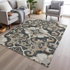 Piper Looms Chantille Global ACN1947 Charcoal Machine Washable Area Rug Lifestyle Image Feature