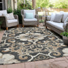 Piper Looms Chantille Global ACN1947 Charcoal Machine Washable Area Rug Outdoor Lifestyle Image Feature