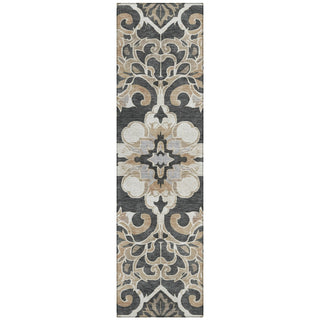 Piper Looms Chantille Global ACN1947 Charcoal Machine Washable Area Rug Runner Main Image