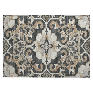 Piper Looms Chantille Global ACN1947 Charcoal Machine Washable Area Rug Scatter Main Image
