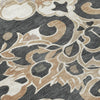 Piper Looms Chantille Global ACN1947 Charcoal Machine Washable Area Rug Swatch Image