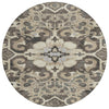 Piper Looms Chantille Global ACN1947 Chocolate Machine Washable Area Rug Round Main Image