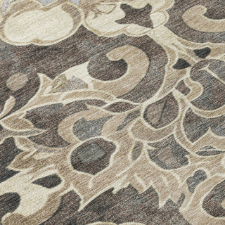 Piper Looms Chantille Global ACN1947 Chocolate Machine Washable Area Rug Swatch Image