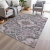 Piper Looms Chantille Global ACN1947 Pink Machine Washable Area Rug Lifestyle Image Feature