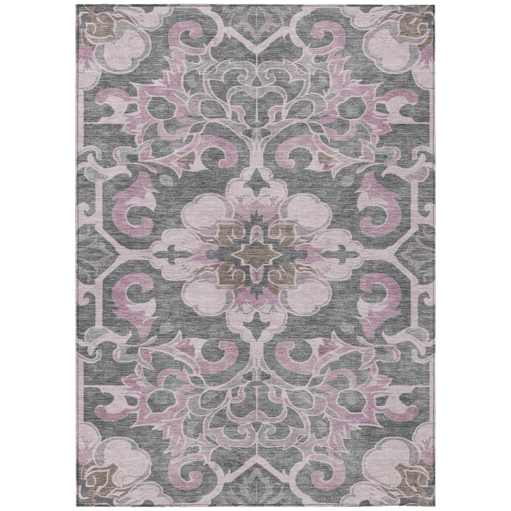 Piper Looms Chantille Global ACN1947 Pink Machine Washable Area Rug main image