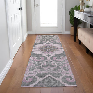 Piper Looms Chantille Global ACN1947 Pink Machine Washable Area Rug Runner Lifestyle Image Feature