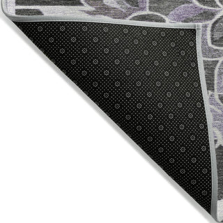 Piper Looms Chantille Global ACN1947 Purple Machine Washable Area Rug Backing Image