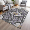 Piper Looms Chantille Global ACN1947 Purple Machine Washable Area Rug Lifestyle Image Feature