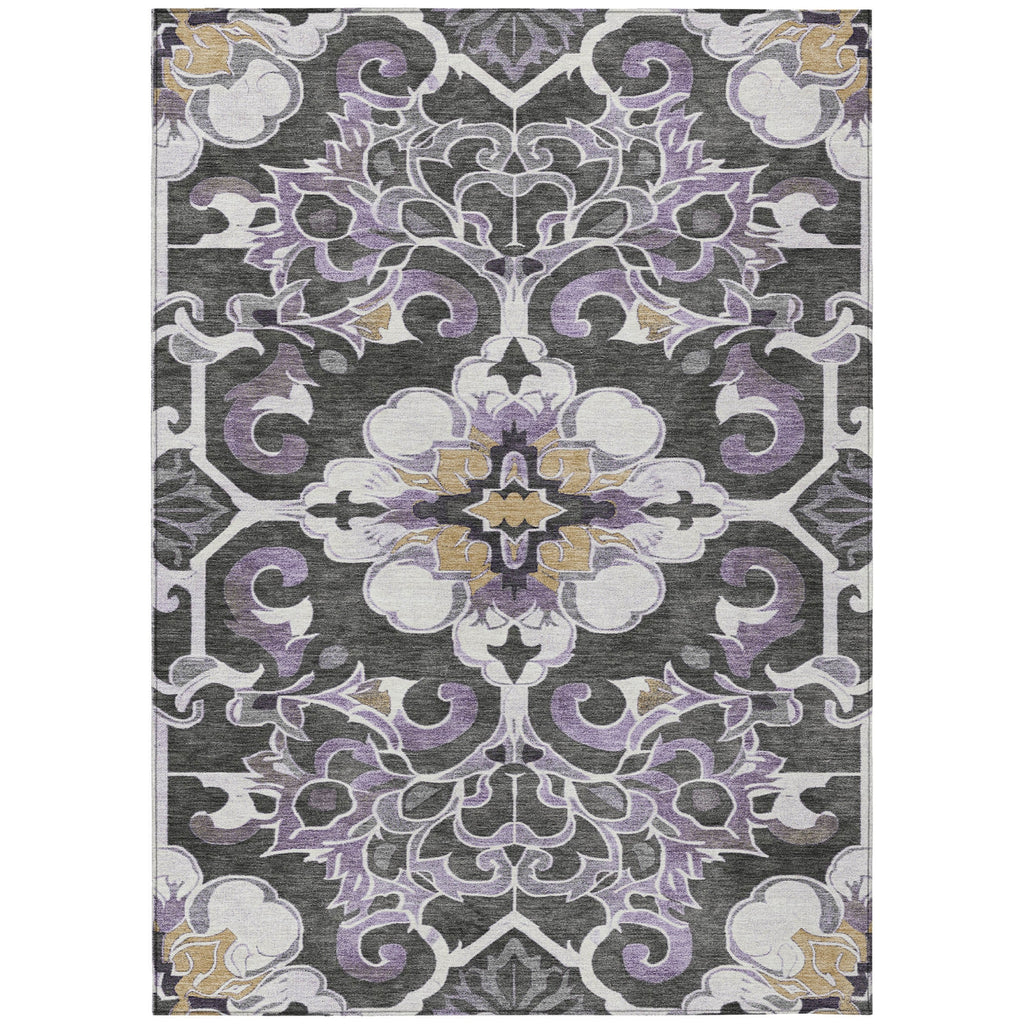 Piper Looms Chantille Global ACN1947 Purple Machine Washable Area Rug main image