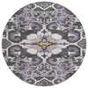 Piper Looms Chantille Global ACN1947 Purple Machine Washable Area Rug Round Main Image