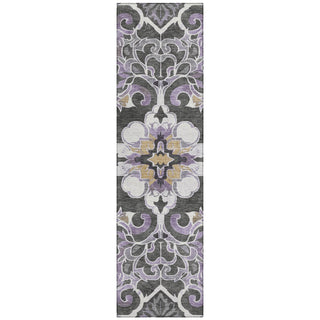 Piper Looms Chantille Global ACN1947 Purple Machine Washable Area Rug Runner Main Image