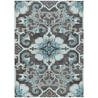 Piper Looms Chantille Global ACN1947 Teal Machine Washable Area Rug main image