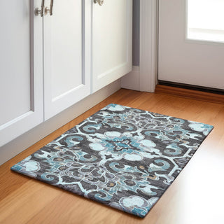 Piper Looms Chantille Global ACN1947 Teal Machine Washable Area Rug Scatter Lifestyle Image Feature