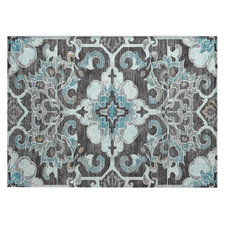 Piper Looms Chantille Global ACN1947 Teal Machine Washable Area Rug Scatter Main Image