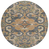 Piper Looms Chantille Global ACN1947 Terracotta Machine Washable Area Rug Round Main Image