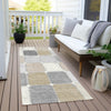 Piper Looms Chantille Geometric ACN1948 Beige Machine Washable Area Rug Runner Outdoor Lifestyle Image Feature
