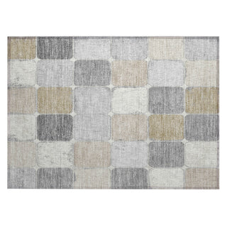 Piper Looms Chantille Geometric ACN1948 Beige Machine Washable Area Rug Scatter Main Image