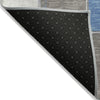 Piper Looms Chantille Geometric ACN1948 Blue Machine Washable Area Rug Backing Image