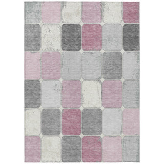 Piper Looms Chantille Geometric ACN1948 Blush Machine Washable Area Rug main image