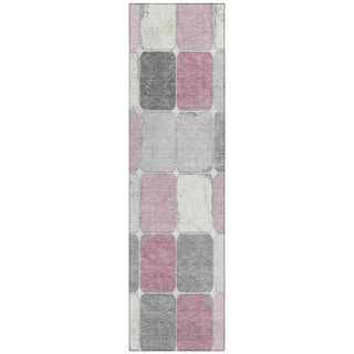 Piper Looms Chantille Geometric ACN1948 Blush Machine Washable Area Rug Runner Main Image