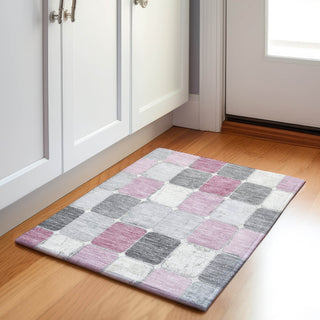 Piper Looms Chantille Geometric ACN1948 Blush Machine Washable Area Rug Scatter Lifestyle Image Feature