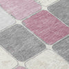 Piper Looms Chantille Geometric ACN1948 Blush Machine Washable Area Rug Swatch Image