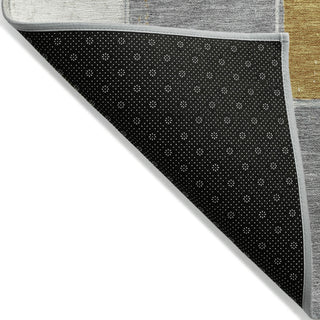 Piper Looms Chantille Geometric ACN1948 Gold Machine Washable Area Rug Backing Image