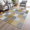 Piper Looms Chantille Geometric ACN1948 Gold Machine Washable Area Rug Lifestyle Image Feature