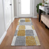 Piper Looms Chantille Geometric ACN1948 Gold Machine Washable Area Rug Runner Lifestyle Image Feature