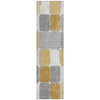 Piper Looms Chantille Geometric ACN1948 Gold Machine Washable Area Rug Runner Main Image