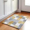 Piper Looms Chantille Geometric ACN1948 Gold Machine Washable Area Rug Scatter Lifestyle Image Feature